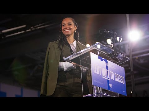 Alicia Keys, Michelle Obama In Norristown, PA Rally