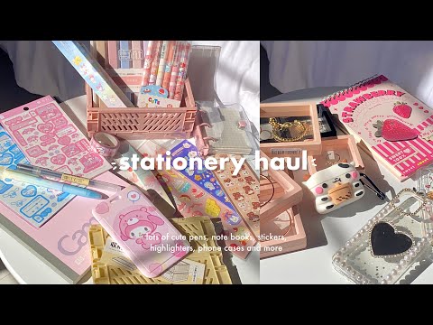 huge stationary haul 📓📦 ·˚ ༘ ft. Stationery pal