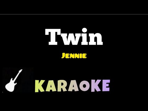 JENNIE - Twin | Karaoke Guitar Instrumental