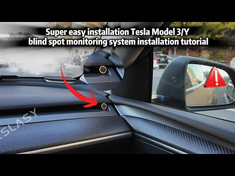 Tesla Model Y/3 Blind Spot Monitoring System Installation Tutorial #tesla #modely