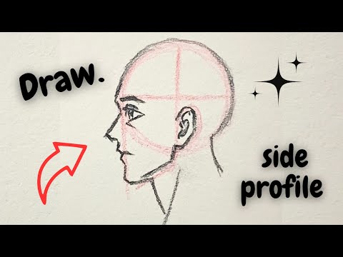 How to draw side profile drawing side profile anime head