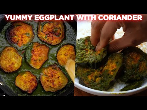 Yummy Eggplant with Coriander Gravy