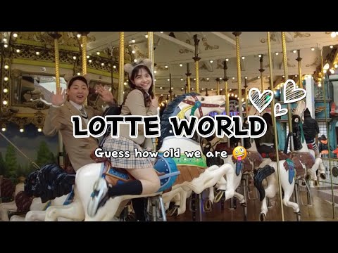 Lotte World + Korean high school uniform