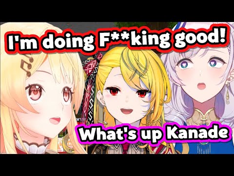 Kanade Speaking Fluent Hood English with Kaela and Reine is Comedy Gold【Hololive】