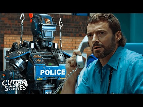 Robot Cops vs. Criminal Gang | Chappie