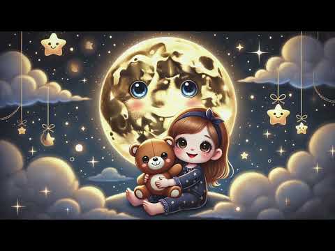 Moon and Stars Lullaby for Babies | Soothing Voice & Relaxing Sleep Music - Fall Asleep In 3 Minutes