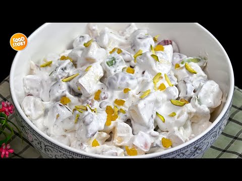 Ramzan Special Cream Fruit Chaat Recipe,Iftar Special Recipe,New Recipe by Samina Food Story