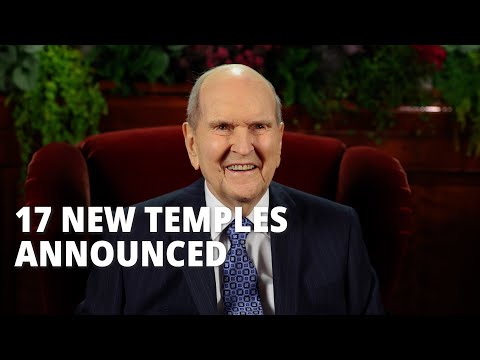 President Russell M. Nelson Announces 17 Temples at the October 2024 General Conference