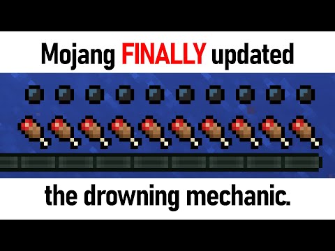 Mojang FINALLY updated the drowning mechanic.