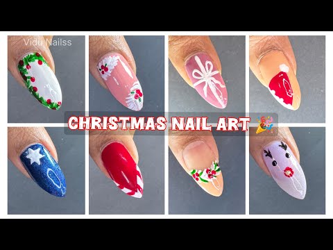 Easy Christmas Nail Art ❤️ Winter Nails Compilation for beginners #nailart #225