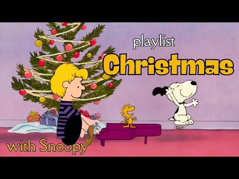 [𝗰𝗵𝗿𝗶𝘀𝘁𝗺𝗮𝘀 𝗽𝗹𝗮𝘆𝗹𝗶𝘀𝘁] Snoopy and Woodstock dancing beside Christmas tree 🎅🏻☃️🎄 2024 Christmas BGM