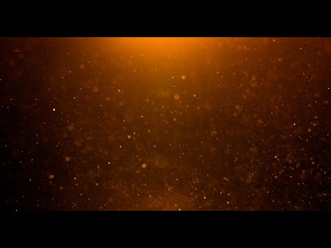 Gold Particles and light beam Black Screen 4K / Filmed with RED camera relaxing Background