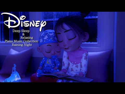 Disney Deep Sleep and Relax Piano Music with Rain Sound 2025 (No Mid-roll Ads)