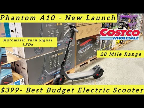 Phantom A10 Smart Electric Scooter from Costco | Detailed Review | New Launch | 400W | 28 Mile Range