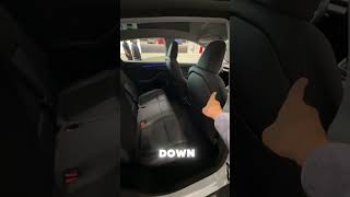 Tesla model Y rear folding seats #fyp #viral #Tesla #modely #teslamodely