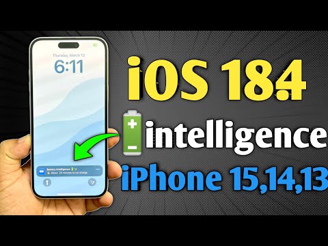 iOS 18.4 - Enable Battery Intelligence Feature in iPhone