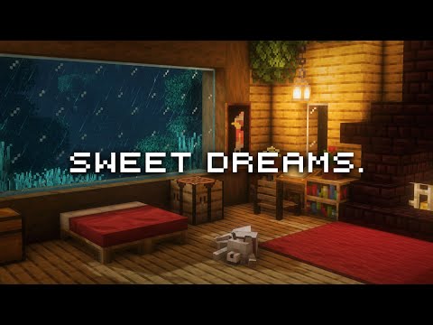 Rest now, you're finally home... (minecraft music box & rain sounds)