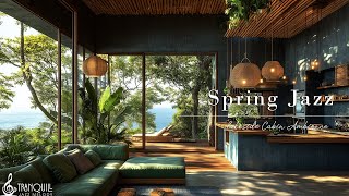 Tranquill Jazz For Stress Relief | Cozy Living Room Lakeside In Spring With Tranquill  Jazz Melod...