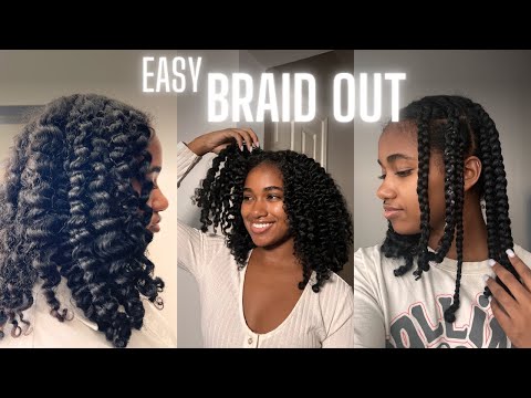 Easy Braid Out on Natural Hair | The best hairstyle to RETAIN your length and DEFINE your curls!