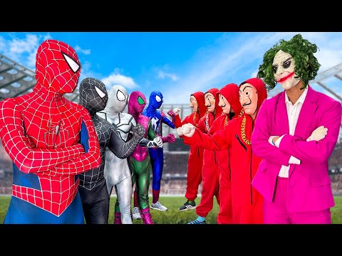 Pro 5 SPIDER-MAN in 1 House || Help BLUE On The Day End Of The Year ( By Life Hero )