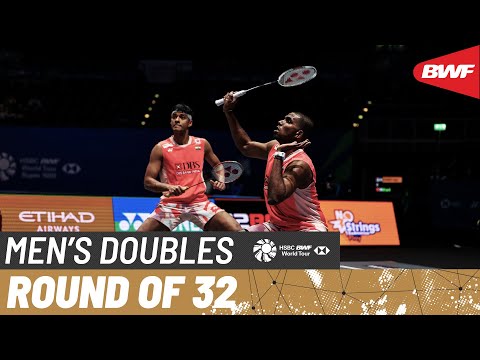 YONEX All England Open 2025 | Lundgaard/Vestergaard (DEN) vs. Rankireddy/Shetty (IND) [7] | R32