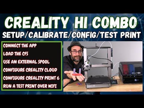 Creality "Hi Combo" Setup: Calibrate - Config - Color Test Print -  Multicolor CFS 3D Printer