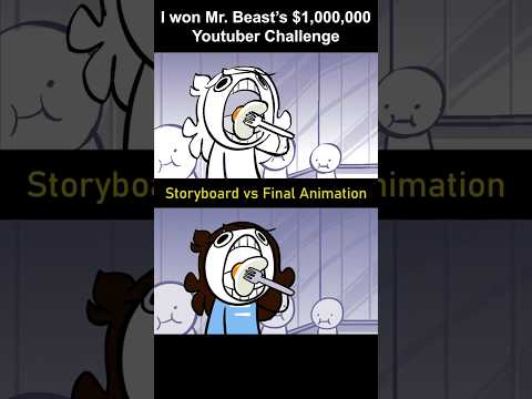 Storyboard vs Animation: Mr. Beast Cube (shot 15)