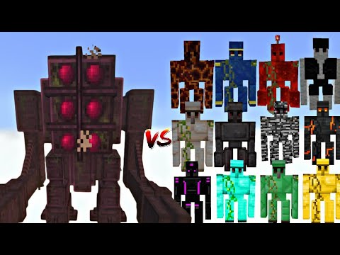 Minecraft: Golem Army vs Corundum Guardian – Ultimate Battle!