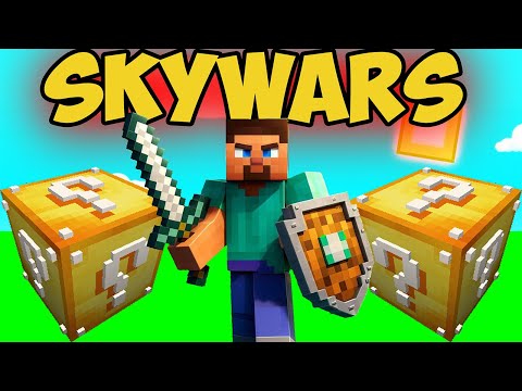 Minecraft Skywars added LUCKY BLOCKS?!?