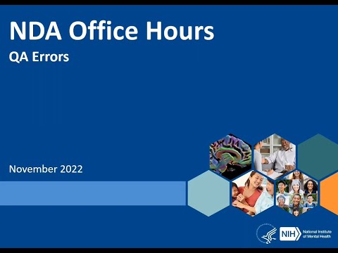 NIMH Data Archive - QA Resubmission Webinar