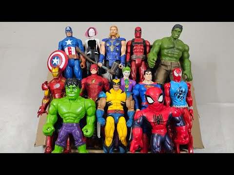 HULK VS CAPTAIN AMERICA VS SPIDERMAN VS IRONMAN VS SUPERMAN VS VENOM SUPERHERO AVENGERS UNBOXING