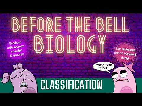 Classification and Taxonomic Groups: Before the Bell Biology