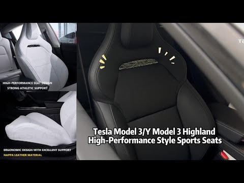 2025 Model Y Sport Seats Upgrade | Model 3 Highland Performance Same Style! #tesla #teslamodely