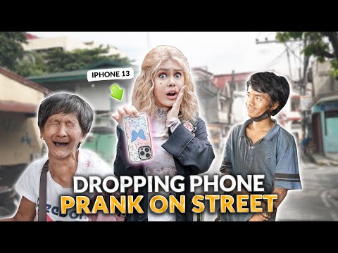 DROPPING MY PHONE ON THE STREET PRANK! | IVANA ALAWI