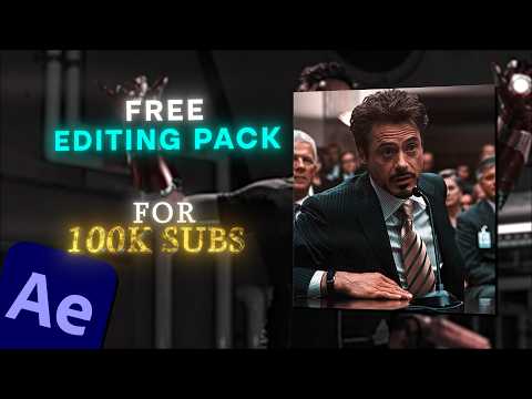 Free Editing Pack For 100,000 Subscribers | After Effects