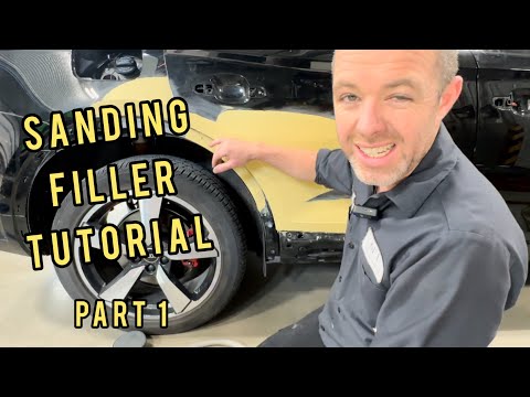 FILLER AND YOUR CAR - sanding down filler on your car tutorial- Audi