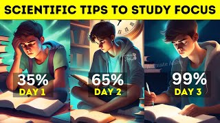 🔥TOP Secret Tips to Study Focus💯🎯| Scientific Study Tips #topperstudytips