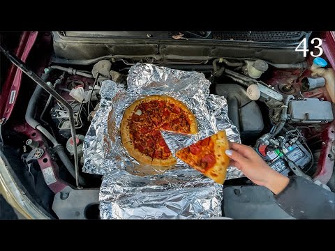 How to Warm Up Pizza Under the Car Hood | DIY / How-To