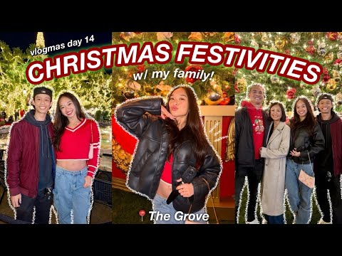 CHRISTMAS FESTIVITIES W/ MY FAMILY *good eats, shopping, & pics w/ santa!* | Vlogmas Day 14