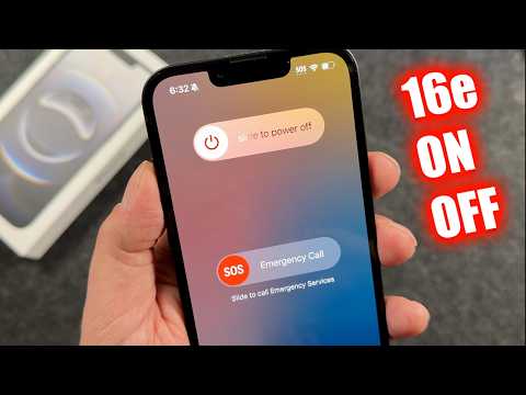 How To Turn Off iPhone 16e - How To Turn On iPhone 16e