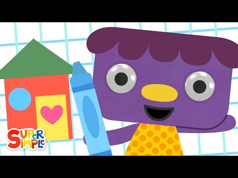 I Like To Draw | Colors And Shapes Song | Super Simple Songs