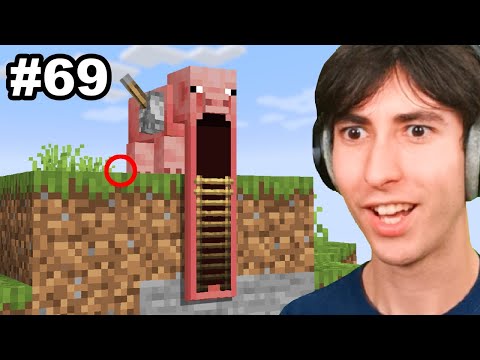 Testing 100 Illegal Secret Bases in Minecraft