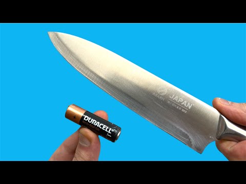 Never Buy New Batteries! Sharpen Your Knife In 1 Minute With This Amazing Tool