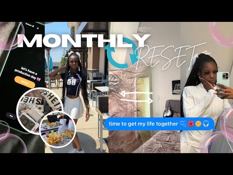 * VERY REALISTIC * MONTHLY RESET | bestie date, taking pictures, deep cleaning, STRESSED, hauls, etc