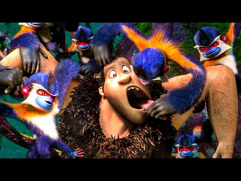 The Croods VS Prehistorical Monsters (The Piranha Birds 😱) | The Croods | CLIP 🔥 4K