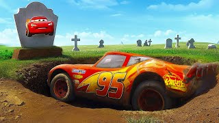 Lightning McQueen Sink Into His GRAVE! Professor Z Evil Plan | Pixar Cars