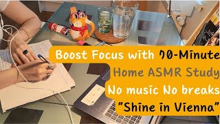 ASMR Study Session: Uninterrupted 70 Minutes at Home