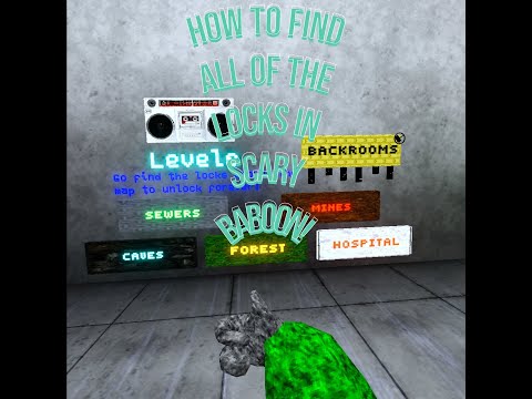 How to get all of the locks in scary baboon! #vr