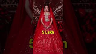 Bollywood actress wedding lehenga price #shorts #youtubeshorts #shortsvideo #actress #lehenga