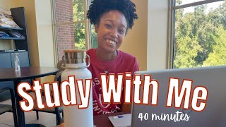 Study with Me | 40 Minute Session no Breaks #studywithme  #studysession #realtimestudywithme